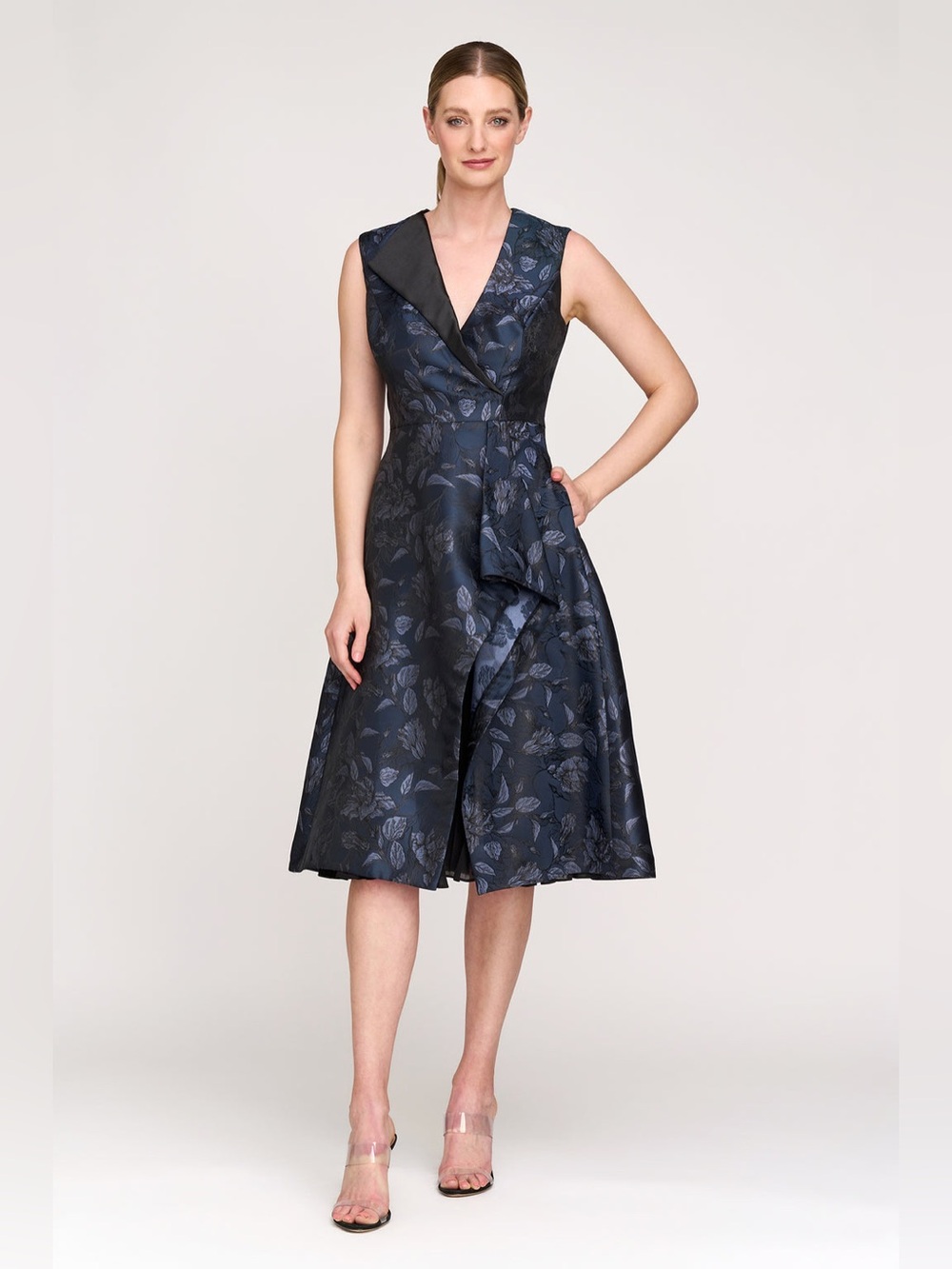 NWT Kay Unger Lottie Midi Dress Sz 2